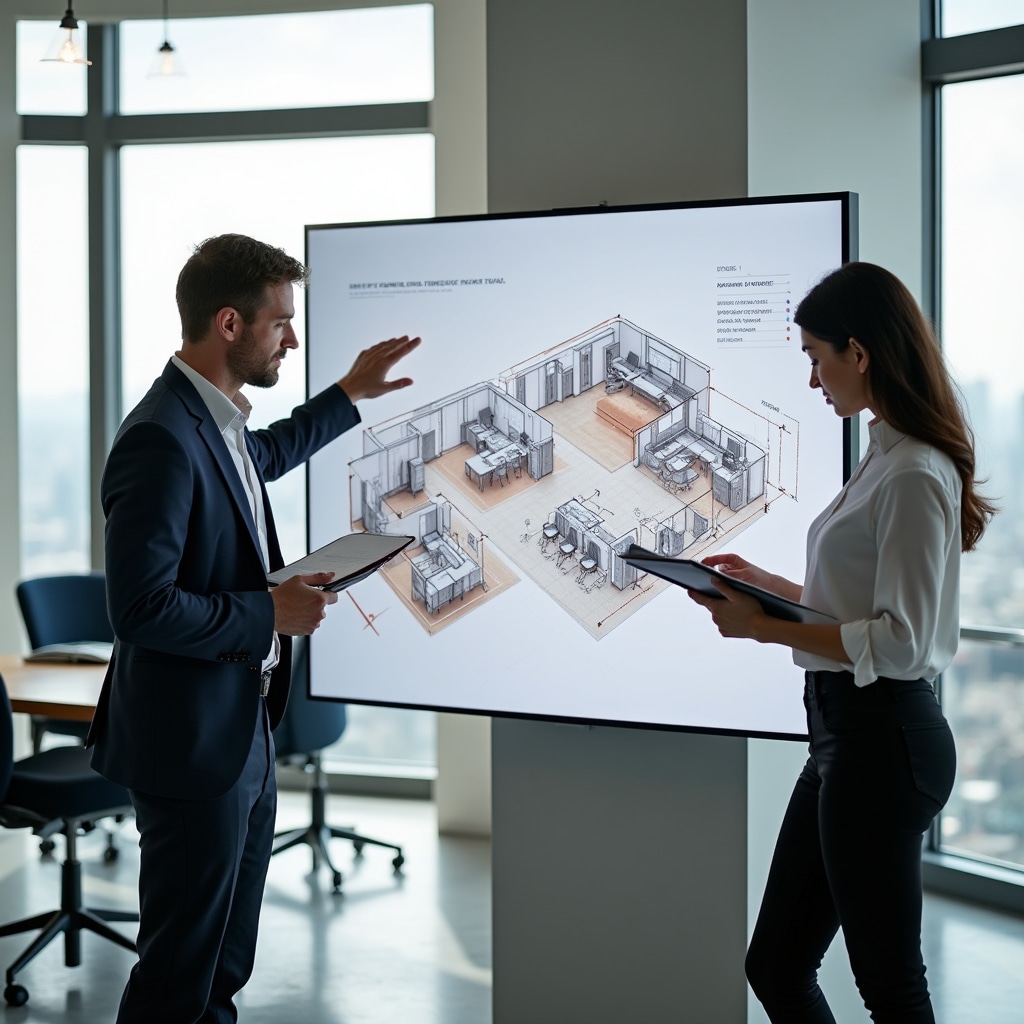 Planificare layout mobilier birou